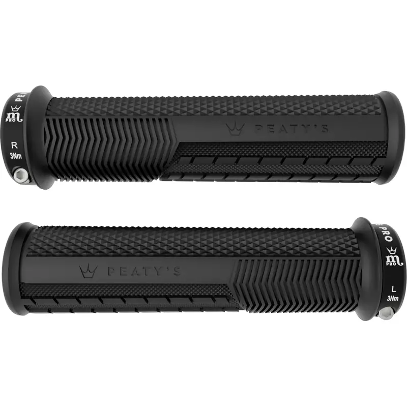 Balfes Bikes Peaty's Peatys Monarch Pro Grip - Knurl - Thin - Black | Free postage over £30, £10 off first order, price match & 0% finance.