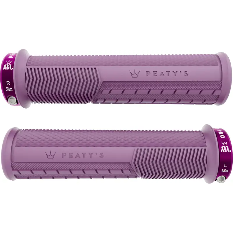 Balfes Bikes Peaty's Peatys Monarch Pro Grip - Knurl - Thin - Plum | Free postage over £30, £10 off first order, price match & 0% finance.