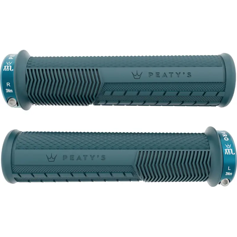 Balfes Bikes Peaty's Peatys Monarch Pro Grip - Knurl - Thick - Storm Blue | Free postage over £30, £10 off first order, price match & 0% finance.