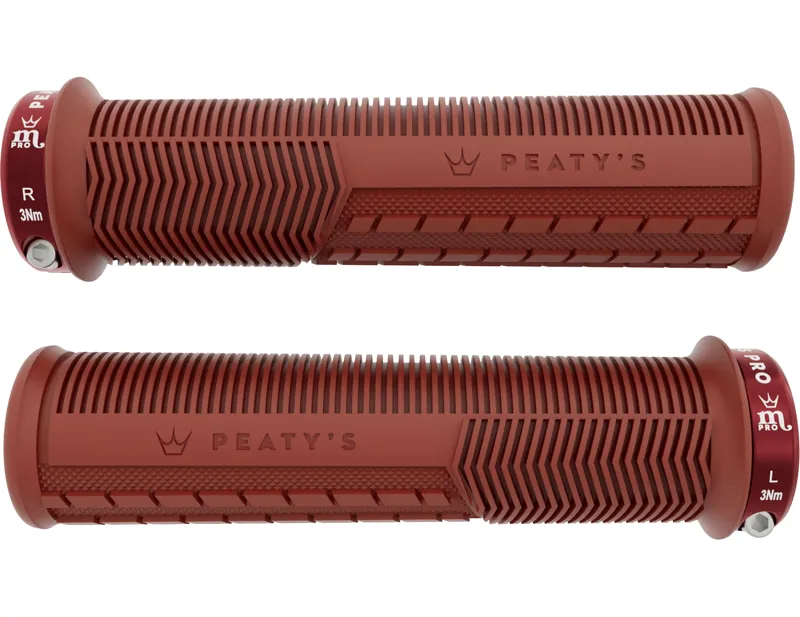 Balfes Bikes Peaty's Peatys Monarch Pro Grip - Mushroom - Thick - Brick Red | Free postage over £30, £10 off first order, price match & 0% finance.