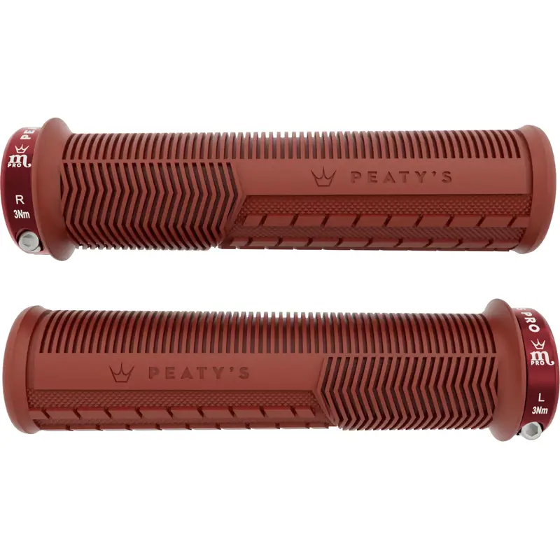 Balfes Bikes Peaty's Peatys Monarch Pro Grip - Mushroom - Thick - Brick Red | Free postage over £30, £10 off first order, price match & 0% finance.