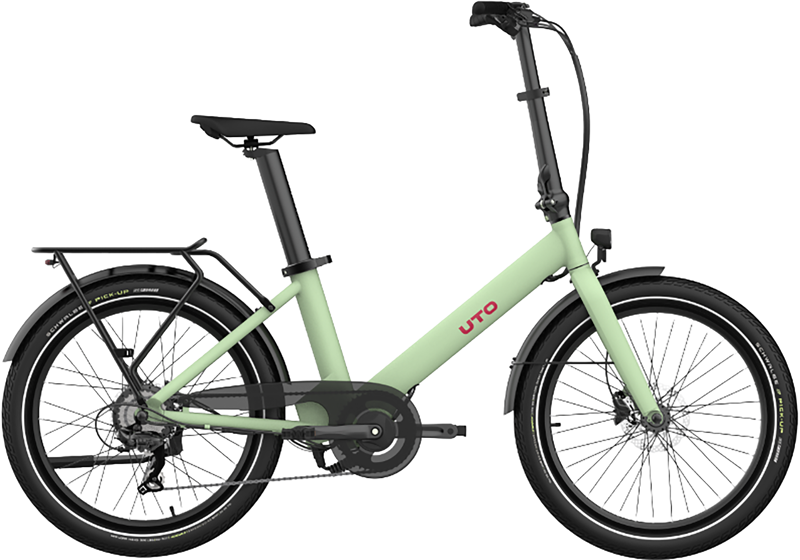 UTO Evening OG24 Electric Folding Bike 2027 in Sage Green