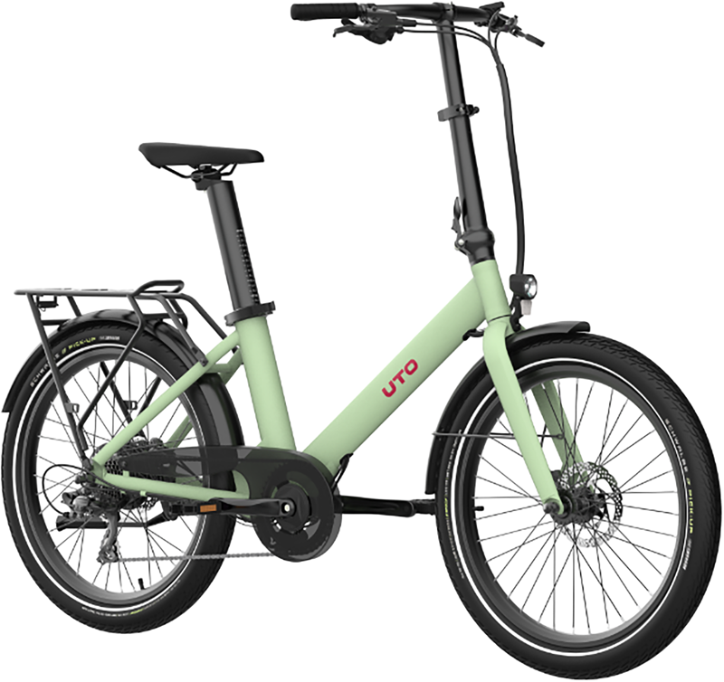 UTO Evening OG24 Electric Folding Bike 2027 in Sage Green-2