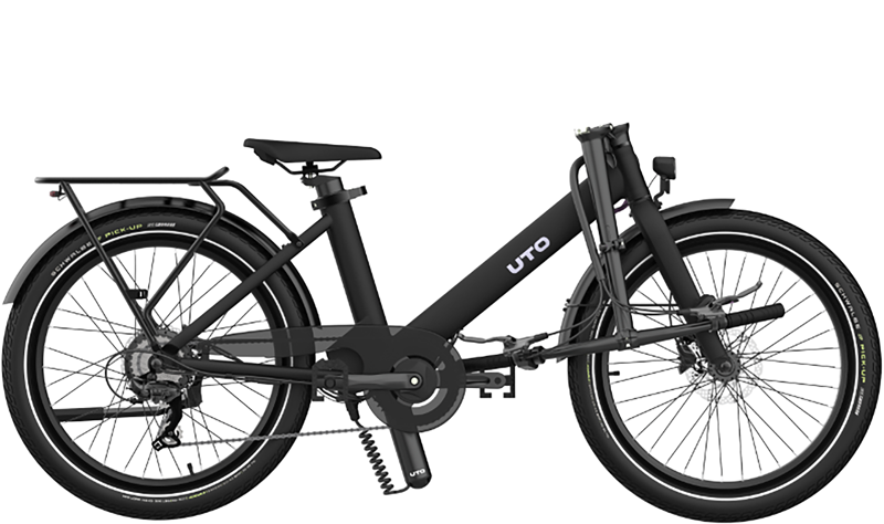 UTO Evening OG24 Electric Bike in Onyx Black-1