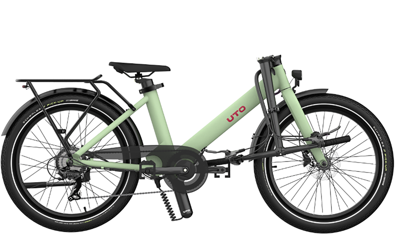 UTO Evening OG24 Electric Folding Bike 2027 in Sage Green-1