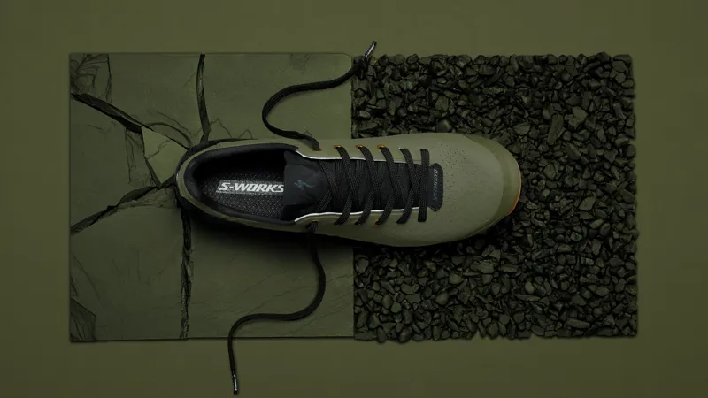 Specialized S-Works Recon Lace Gravel MTB Shoes in Oak Green-3