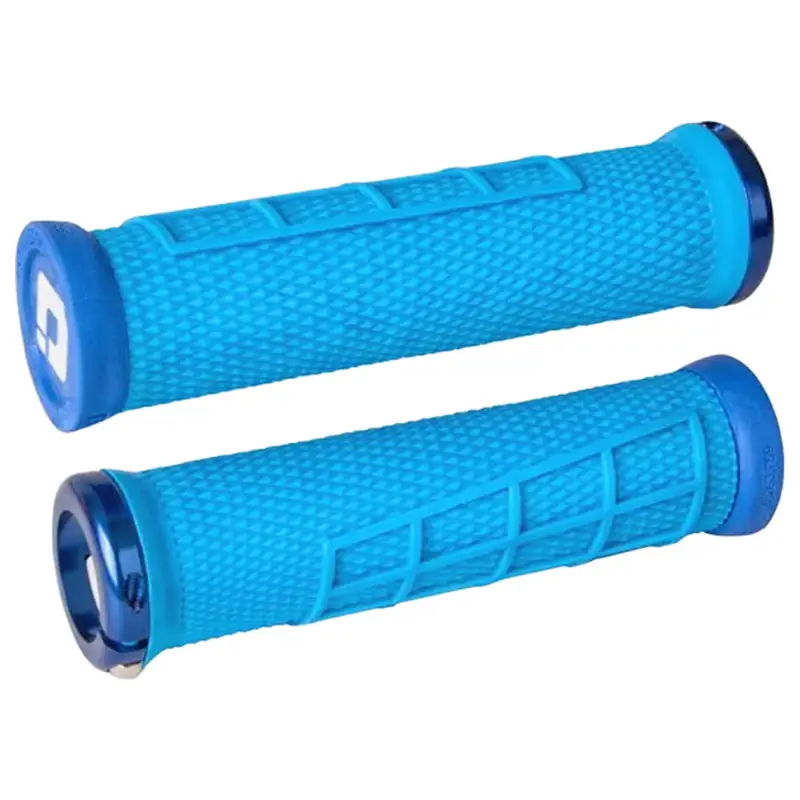 Balfes Bikes Odi Elite Flow MTB Lock On Grips 130mm in Blue | Free postage over £30, £10 off first order, price match & 0% finance.