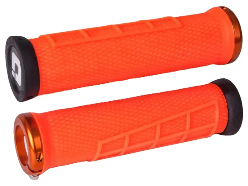 Odi Elite Flow MTB Lock On Grips 130mm in Orange