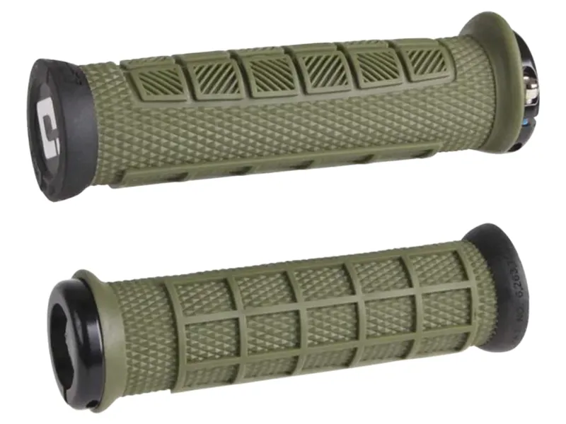 Odi Elite Pro MTB Lock On Grips 130mm in Army Green