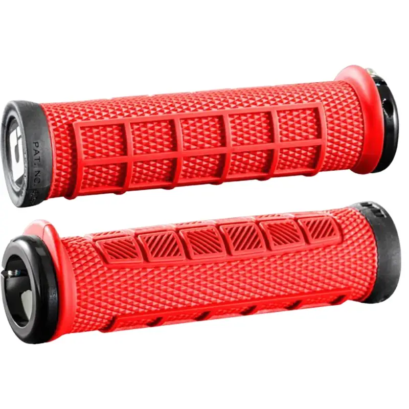 Balfes Bikes Odi Elite Pro MTB Lock On Grips 130mm in Red | Free postage over £30, £10 off first order, price match & 0% finance.