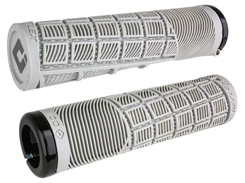 Balfes Bikes Odi Reflex MTB Lock On Grips 135mm in Grey | Free postage over £30, £10 off first order, price match & 0% finance.