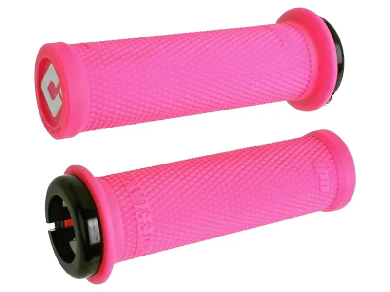 Odi Ruffian Mini BMX Lock On Grips 110mm in Pink