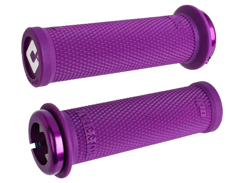 Odi Ruffian Mini BMX Lock On Grips 110mm in Purple