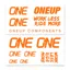 OneUp Decal Kit in Orange