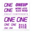 OneUp Decal Kit in Purple