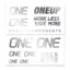 OneUp Decal Kit in Silver