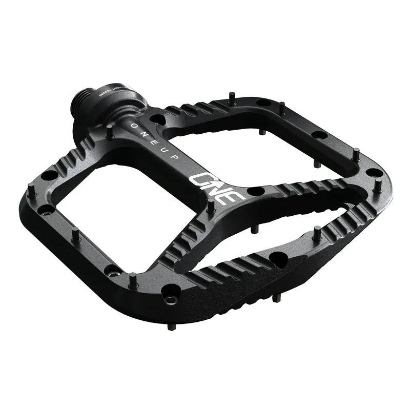 OneUp Flat Aluminium Pedals in Black-1