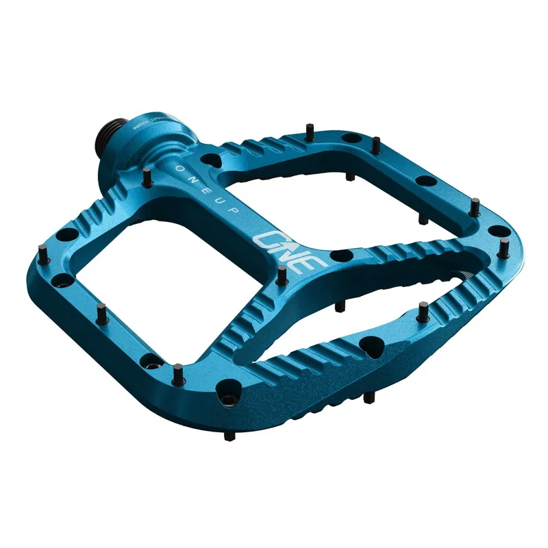 OneUp Flat Aluminium Pedals in Blue-1