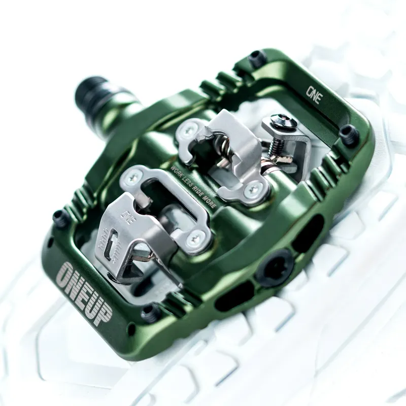 OneUp Clip Pedals in Dark Green-4