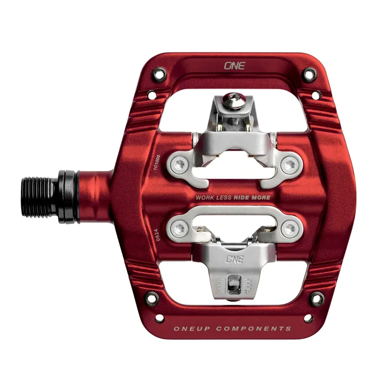 OneUp Clip Pedals in Red-1