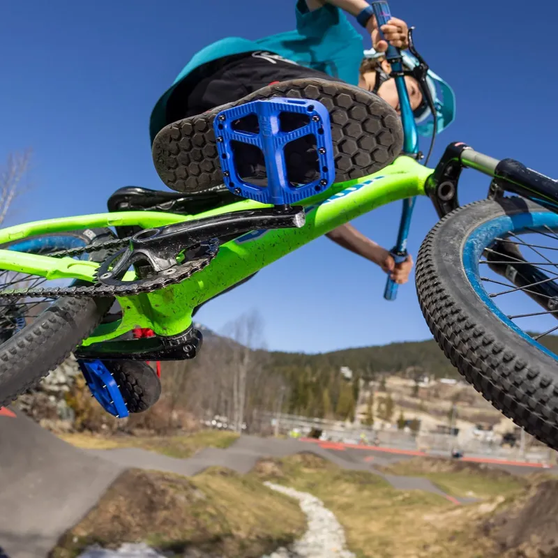 OneUp Small Flat Composite Pedals in Blue-3