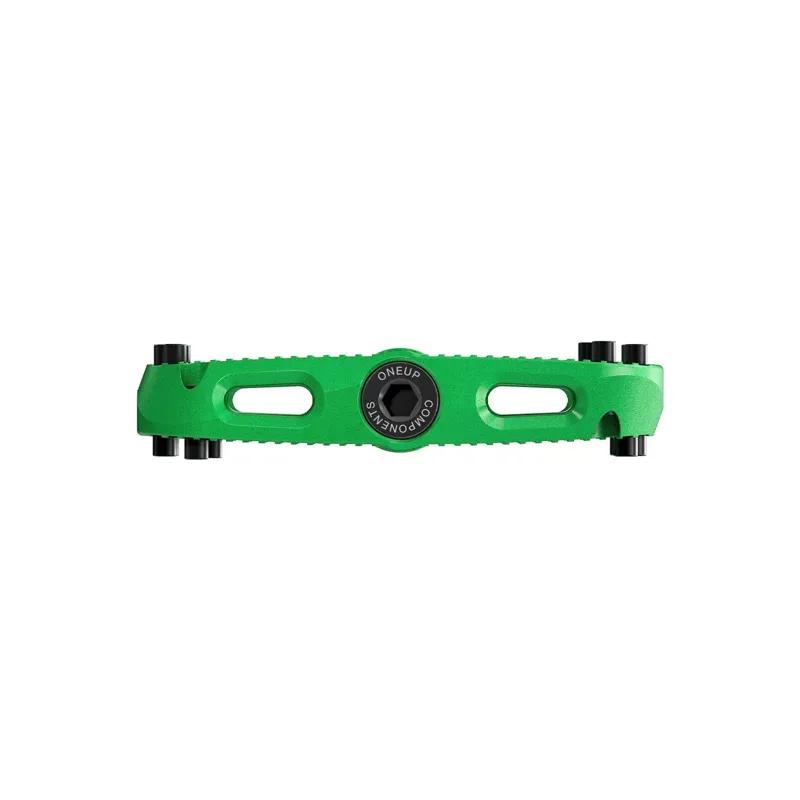 OneUp Small Flat Composite Pedals in Green-2