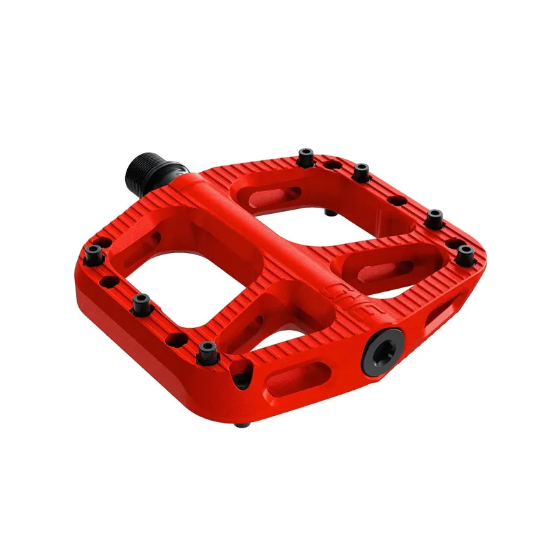 OneUp Small Flat Composite Pedals in Red-1