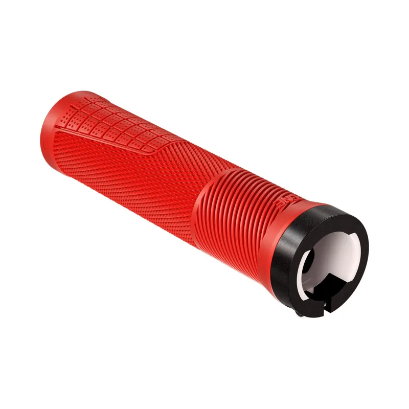 OneUp Thin Lock-On Grips in Red-1