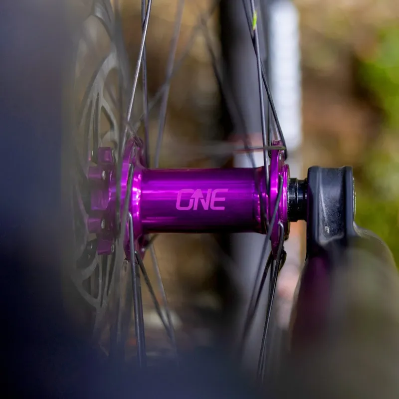 OneUp Boost 15x110 28H Front Hub in Purple-1