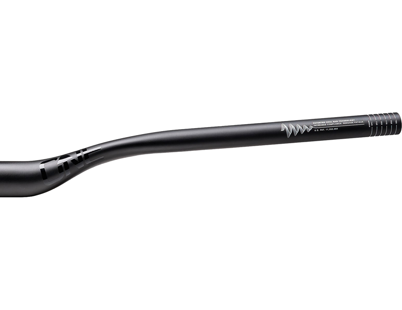 OneUp V2 Carbon Handlebar 35mm Diameter -  800mm Width - 35mm Rise in Black-2