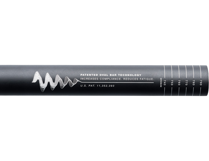 OneUp V2 Carbon Handlebar 35mm Diameter -  800mm Width - 35mm Rise in Black-4