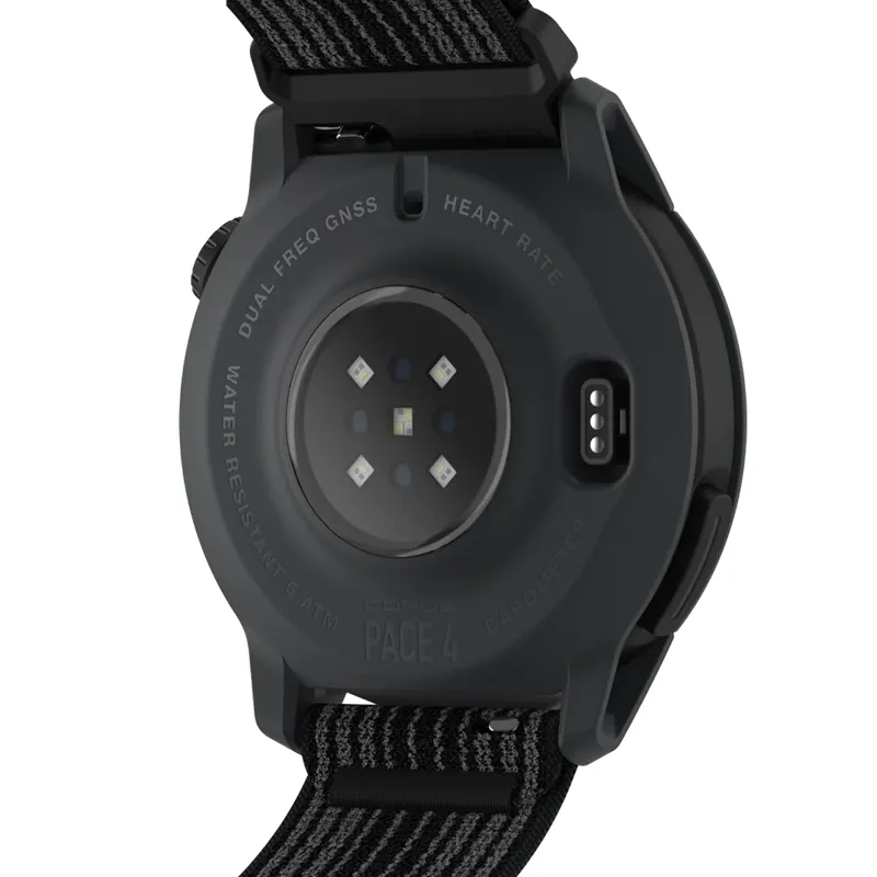Coros PACE 4 GPS Sport Watch in Black Nylon-3