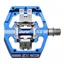 HT X-3 Clipless Alloy Body Sealed Bearing Cr-Mo Axles Inc. X-1 Cleats Pedals in Blue