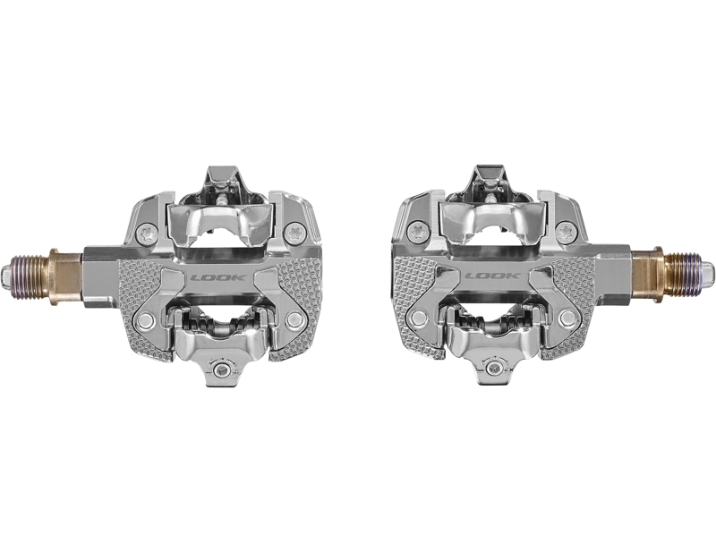 Look X-Track Power Dual Sided Powermeter Pedals in Silver