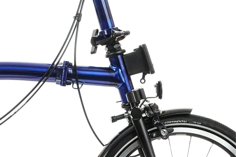 Brompton P Line Explore 12 Speed Folding Bike 2025 in Bolt Blue Lacquer-6
