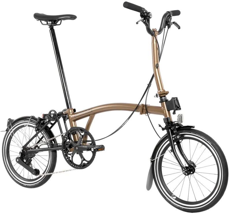 Brompton P Line 4-Speed Folding Bike 2025 in Bronze Sky-1