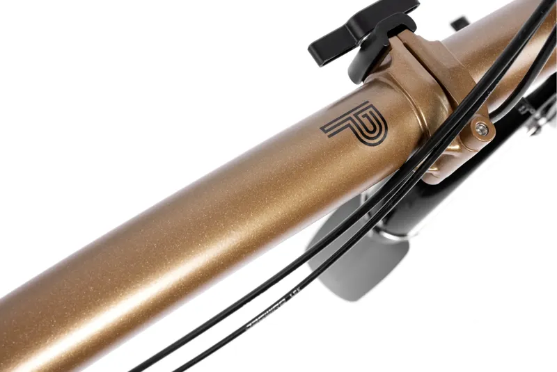 Brompton P Line Explore 12 Speed Folding Bike 2025 in Bronze Sky-7