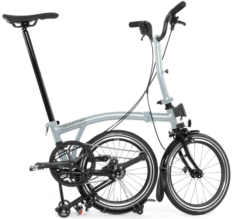 Brompton P Line 4-Speed Folding Bike 2025 in Lunar Ice-2