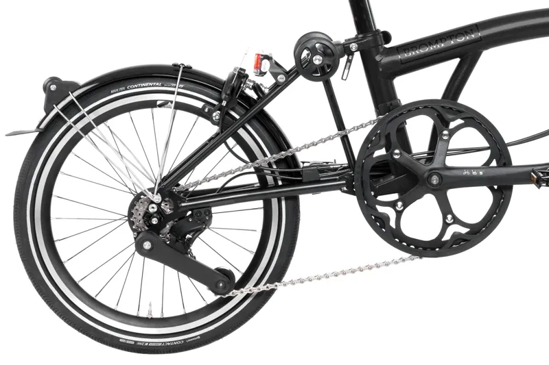 Brompton P Line Explore 12 Speed Folding Bike 2025 in Midnight Black-4