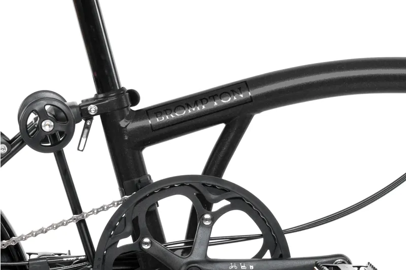 Brompton P Line Explore 12 Speed Folding Bike 2025 in Midnight Black-5