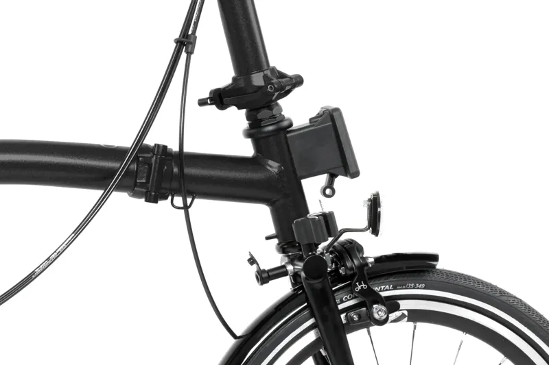 Brompton P Line Explore 12 Speed Folding Bike 2025 in Midnight Black-6