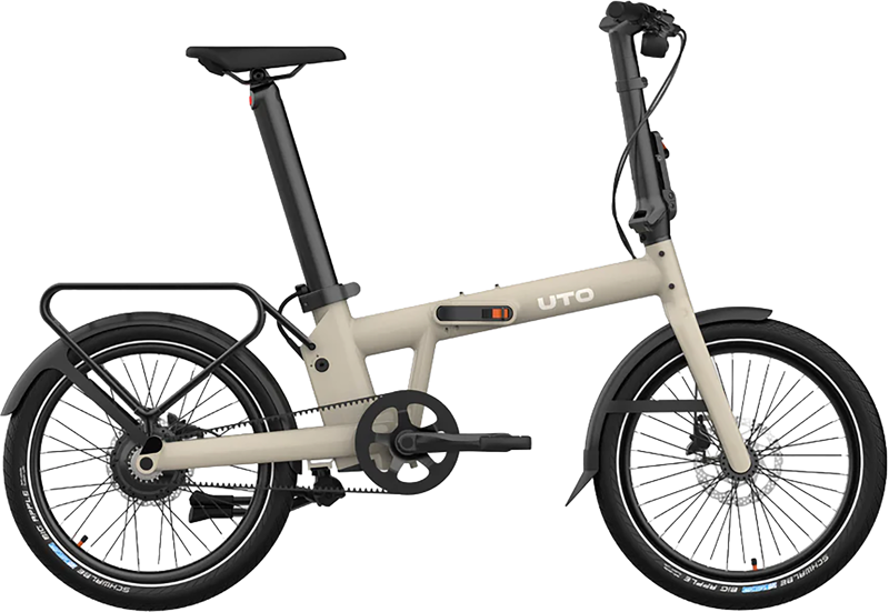 UTO Afternoon PRO20 Electric Folding Bike 2027 in Satin Taupe.