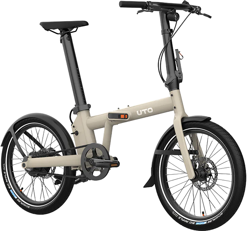 UTO Afternoon PRO20 Electric Folding Bike 2027 in Satin Taupe.-1