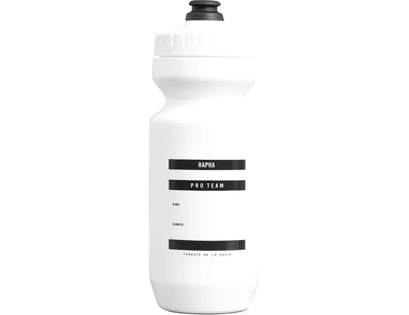 Rapha Pro Team Bidon Water Bottle in White/Black-1