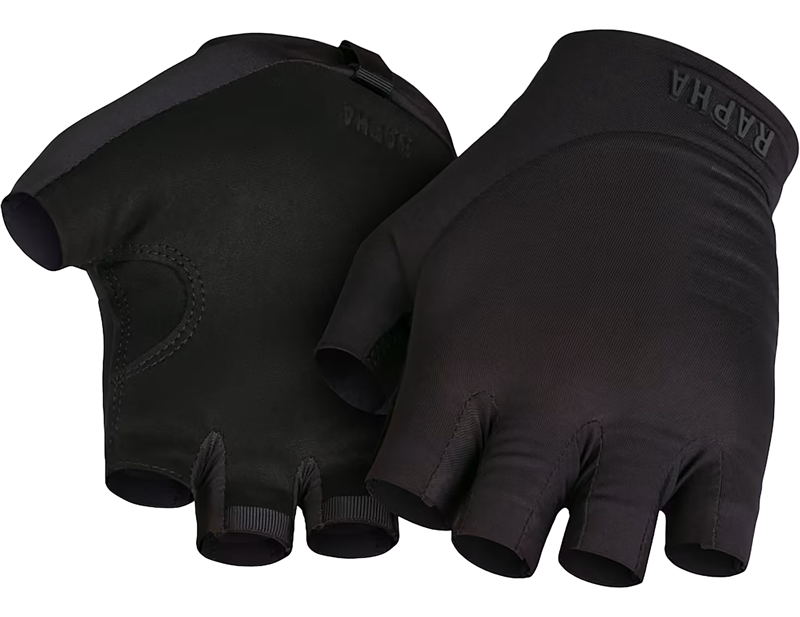 Rapha Pro Team Mitts in Black/White-2