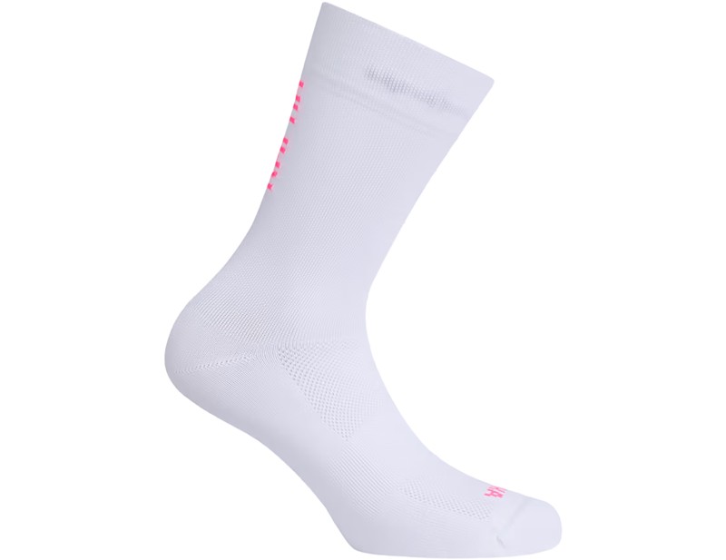 Rapha Pro Team Sock II Regular in White/Hi-Vis Pink-1