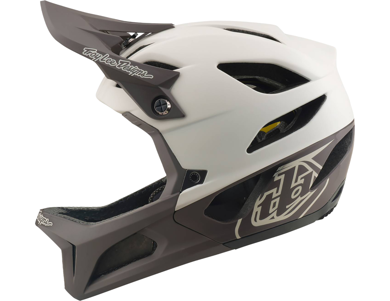 Troy Lee Designs Stage Stunt Helmet in Drone Pumice/Real Teal