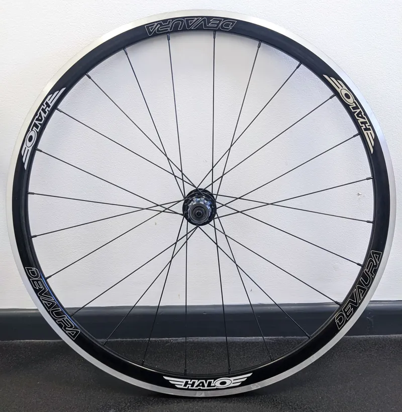 Halo Devaura Miche Primato Hub 24H Clincher Rim Brake Shimano 700c Wheelset in Black-1