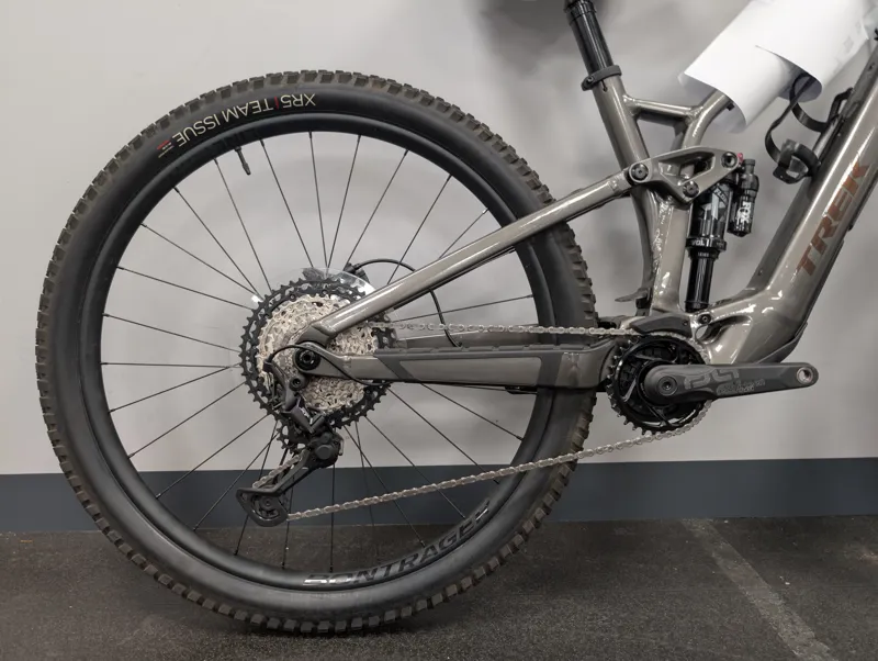 EX DEMO Trek Fuel EXe 8 XT Medium Full Suspension Electric Mountain Bike 2025 in Mercury-1