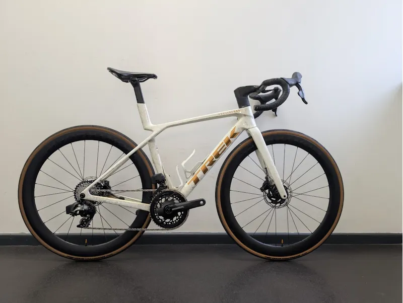 EX DEMO Trek Madone SLR 7 AXS Gen 8 Road Bike Size Small 2025 in Era White-1